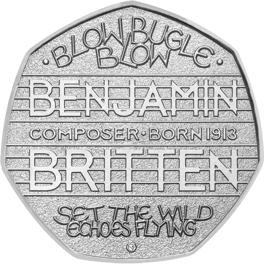 Benjamin Britten 50p 2013
